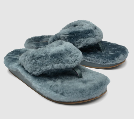 Olukai Fuzzy Slipper Sandal Storm Color