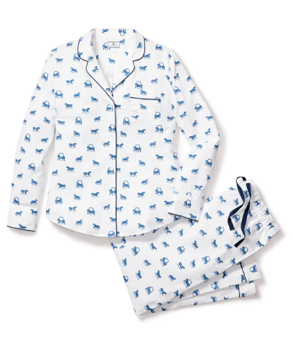 Twill Pajama Set In The Equestrian