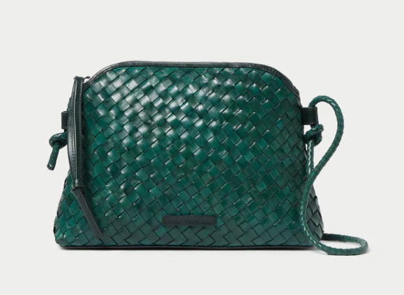 Mallory Forest Woven Crossbody