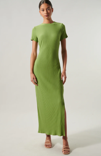 Delaney Ribbed Knit Maxi Dress