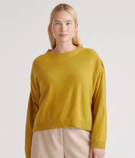 Cashmere Mock Neck Sweater